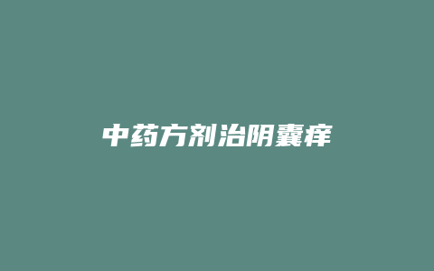 中药方剂治阴囊痒